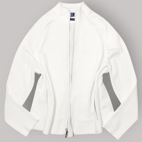 Polo Ralph Lauren Golf White Zip Mock Neck Sweater Jacket Classic XL - Picture 1 of 15